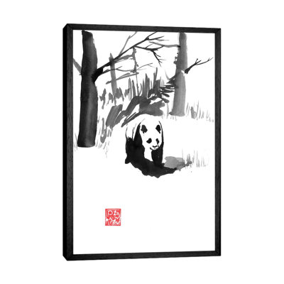 Panda In The Forest by Péchane - Painting on Canvas