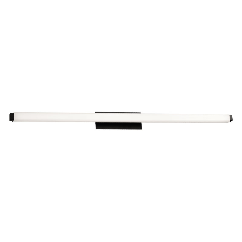 Plafonnier encastré 1 lumière Mini Erby, Noir, 3000 K, H 3 po x l 37,75 po x P 3,38 po