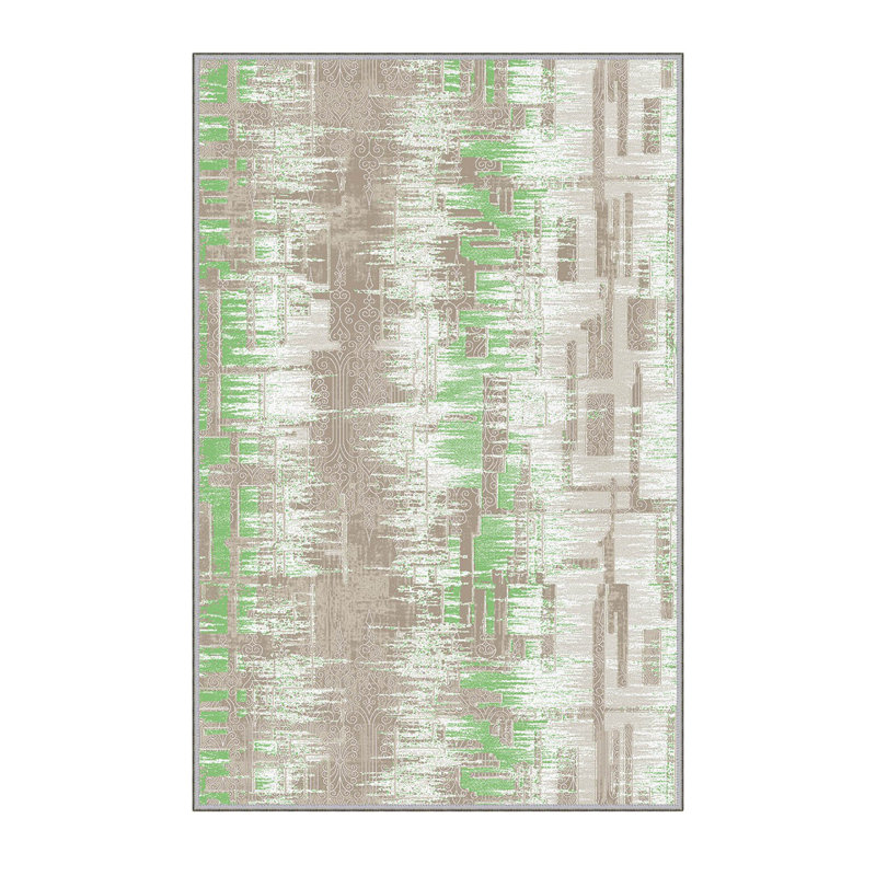Antibacterial Hall Carpet, 3D Digital Printed, 3.3 x 4.9 ft | 100% Polyester, 0.3 in Pile Height, Non-Slip Underside, Machine Washable, Durable & Easy Care | Perfect for Living Room, Entryway & Home Décor