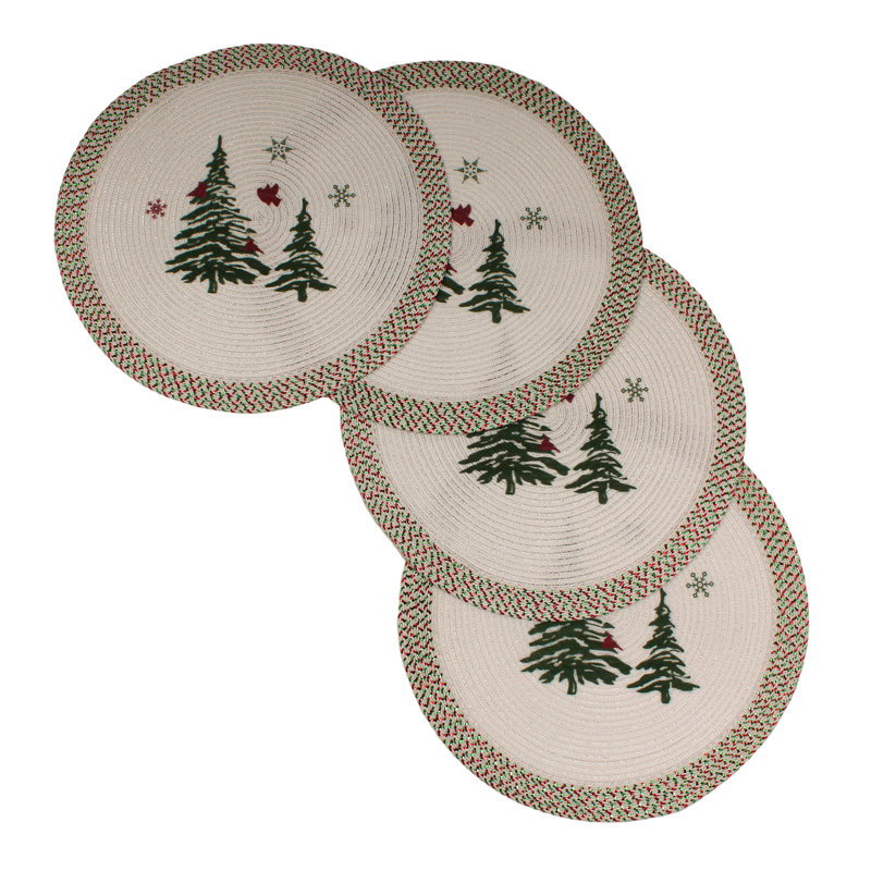 Absidy 100% Polyester Round Placemat