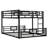 L-Shaped Metal Twin Over Full Size Bunk Bed