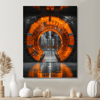 Orange noir, coffre-fort de sécurité - Banks, art mural