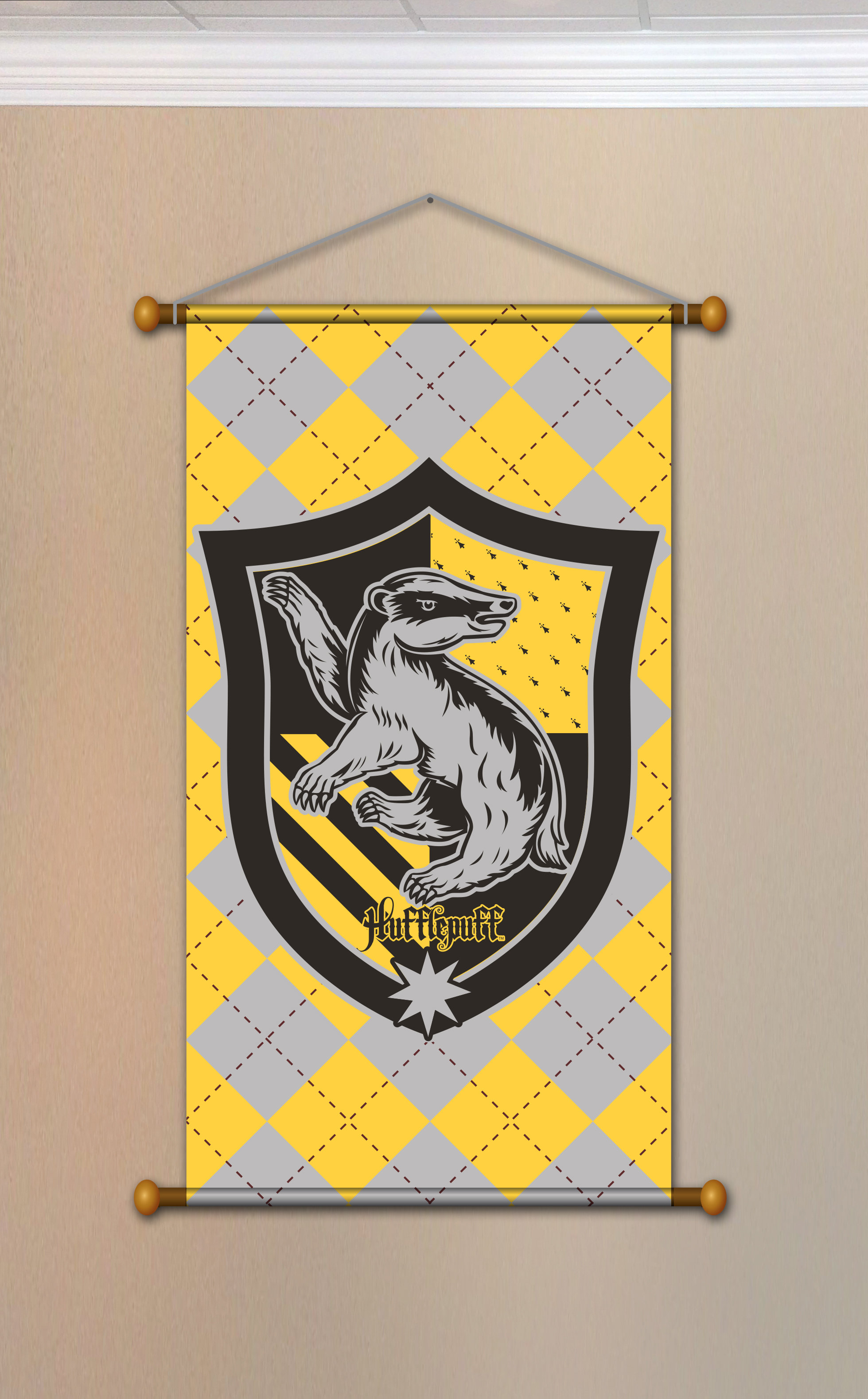Gryffindor Slytherin Ravenclaw House Flag Banner Drape
