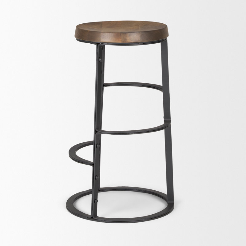 Kettner Upholstered Counter Stool with Metal Frame, Counter Stool (26" Seat Height
