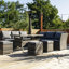 Vanderpol 9 - Person Patio Dining Set Rectangular Table with Cushions Included