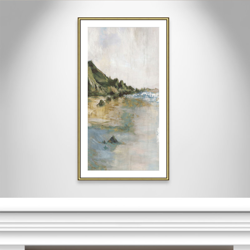 Impression «Tide’s Edge» par Casa Fine Arts, H 46,75 po x l 26,75 po x P 0,875 po, Reproduction encadrée avec passe-partout
