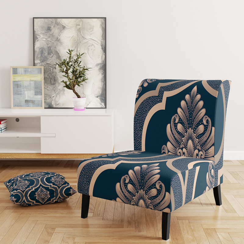 Fauteuil de chambre Blue Damask
