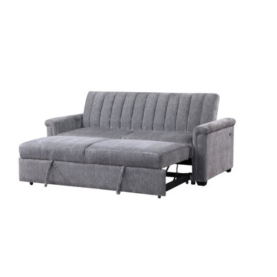 kona dark grey pull out sofa