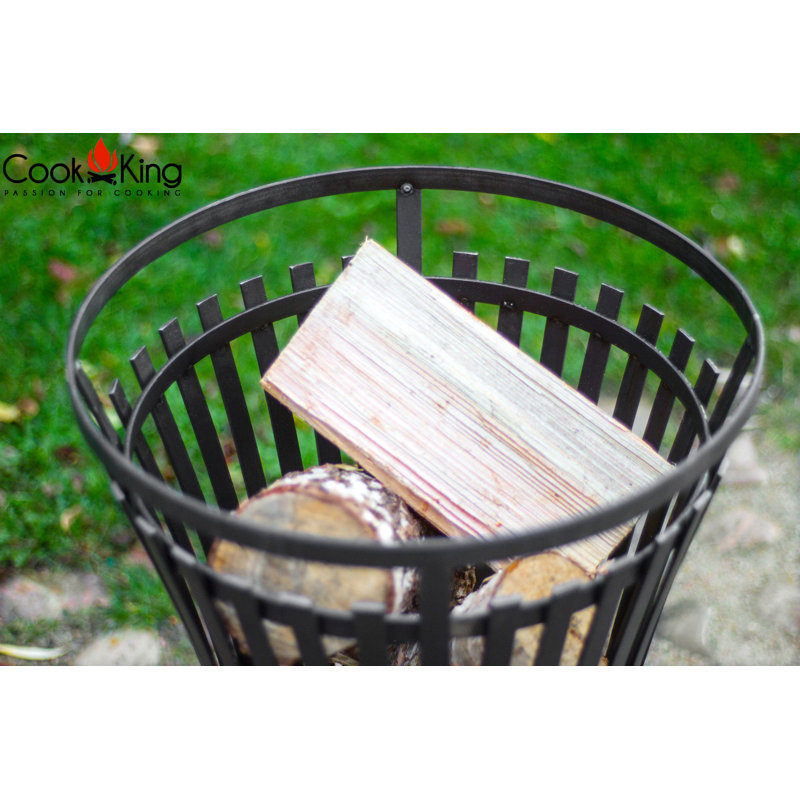 Round Steel Wood Burning Smokeless Fire Pit