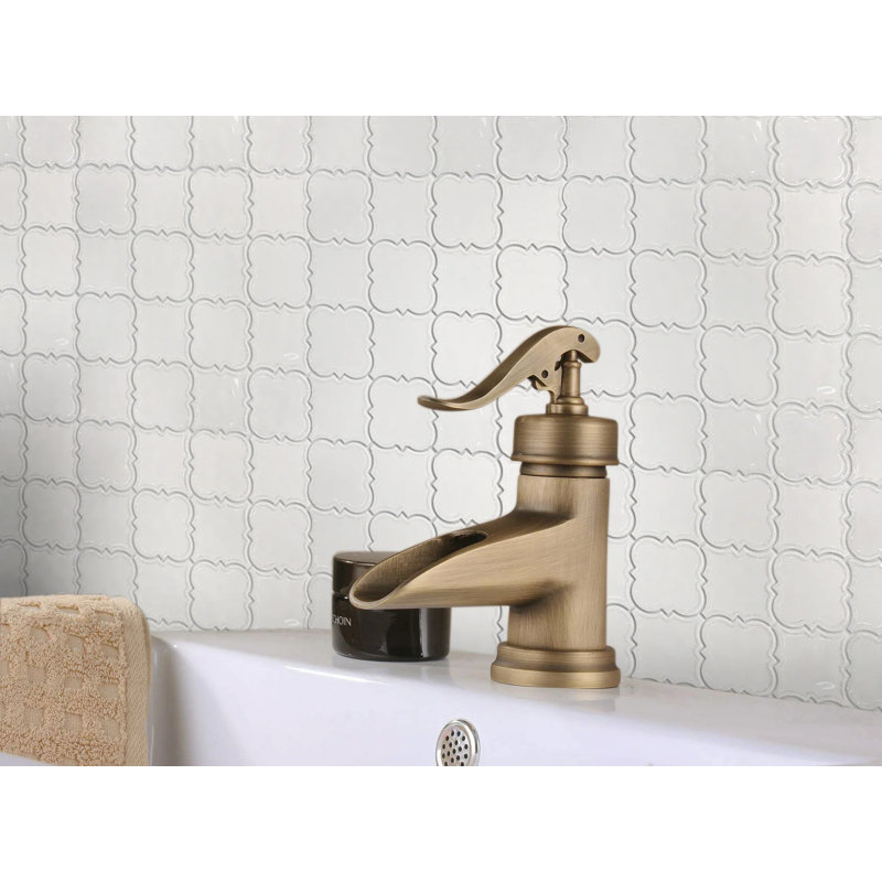 Carreau de mosaïque en céramique blanche pour plancher et mur 12 po x 12 po (1 pied carré / pièce)