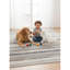 Tapis à motif abstrait bleu / brun 4 pi x 6 pi (3 pi 9 po x 5 pi 6 po) Branch Branch Rimal, tapis contemporain, à poils courts et résistant aux taches - salon, chambre à coucher, salle à manger et cuisine-402190029