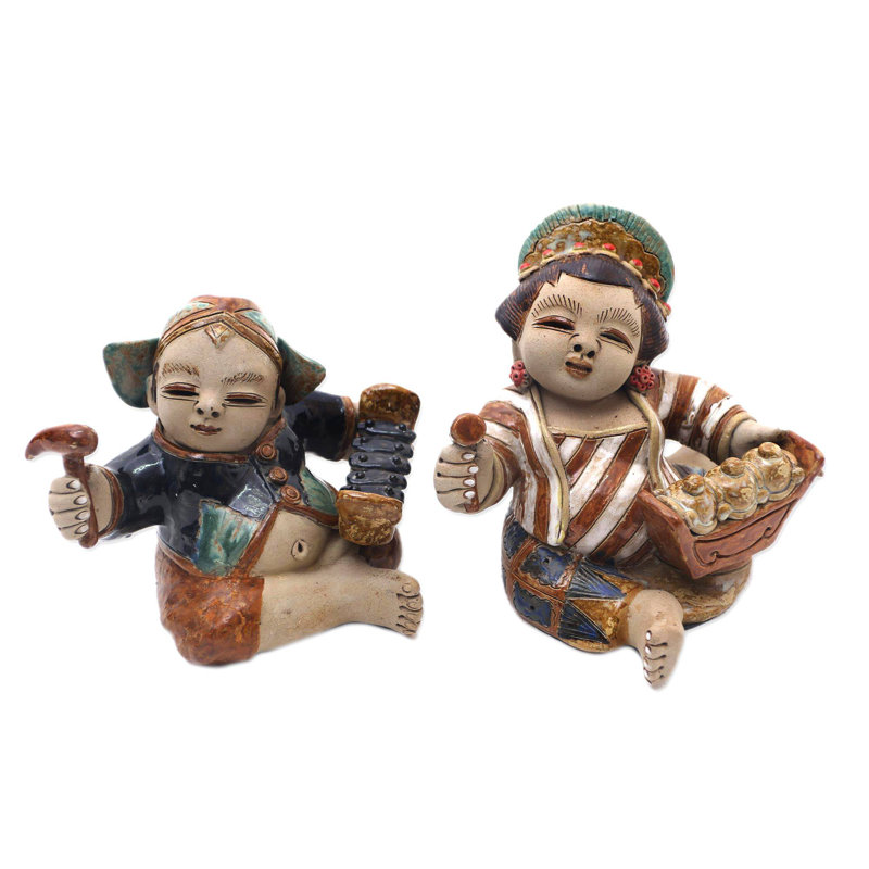 Gamelan Loro Blonyo Ceramic Figurines (Pair)