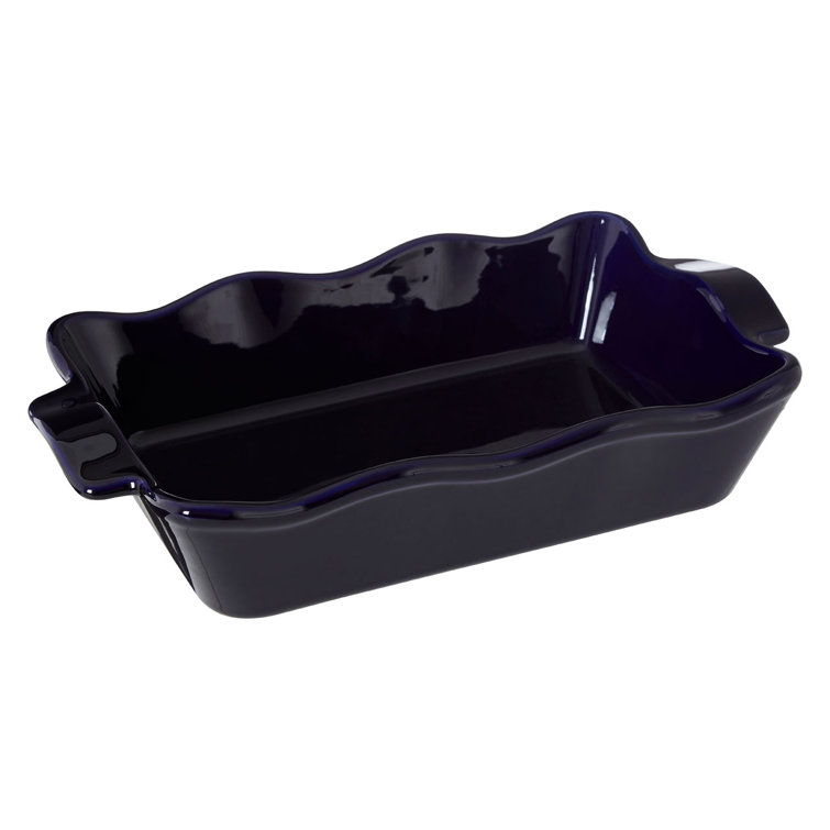 Stoneware Rectangular Blue Casserole Dish