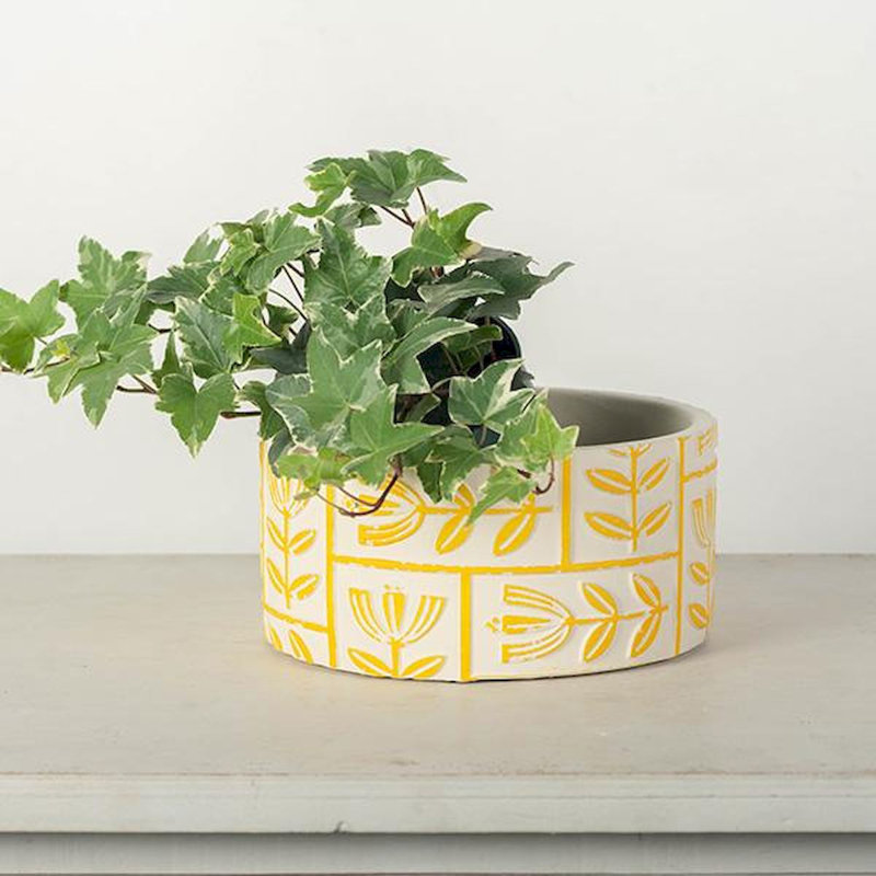 Cache pot Fabiyi, Jaune