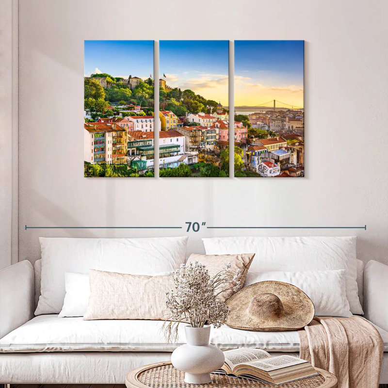 Rorry Lisbon Skyline, 28" H x 45" W