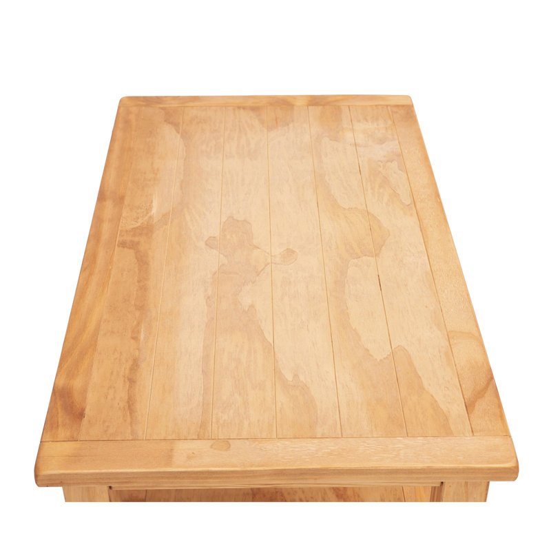 Harman Frame Coffee Table with Storage, Waxed Pine
