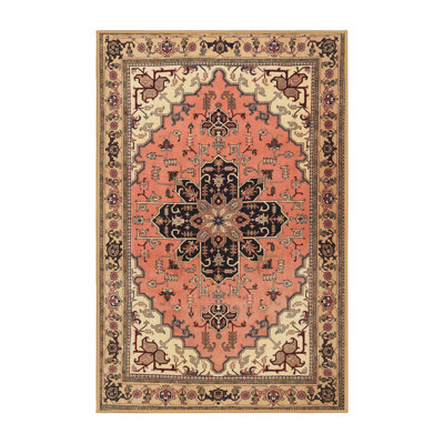 Tapis traditionnel rouge / brun Nimley