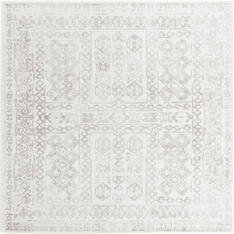 Micsunel Abstract Indoor Rug, Square 7'10"