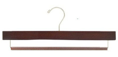 Cintre en bois antidérapant pour jupes / pantalons
