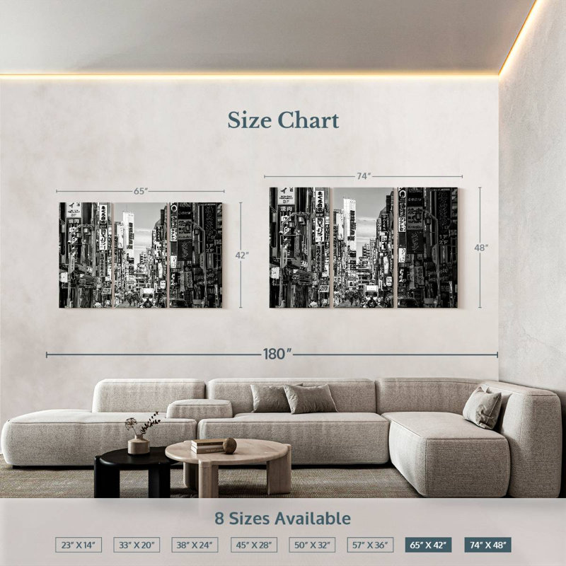 Shinjuku, 48" H x 74" W