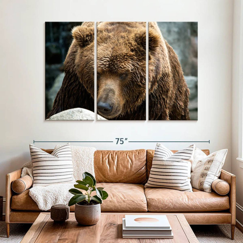 Brampt Kamchatka Brown Bear, 42" H x 65" W