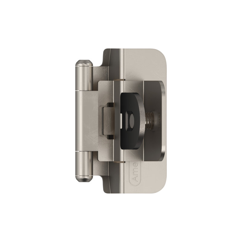 Charnière double démontable 3/8 po , Nickel satiné