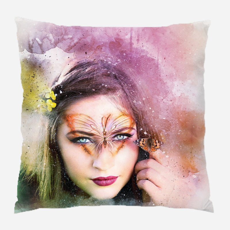 Coussin de fille fille Boerner, Microsuède, Intérieur