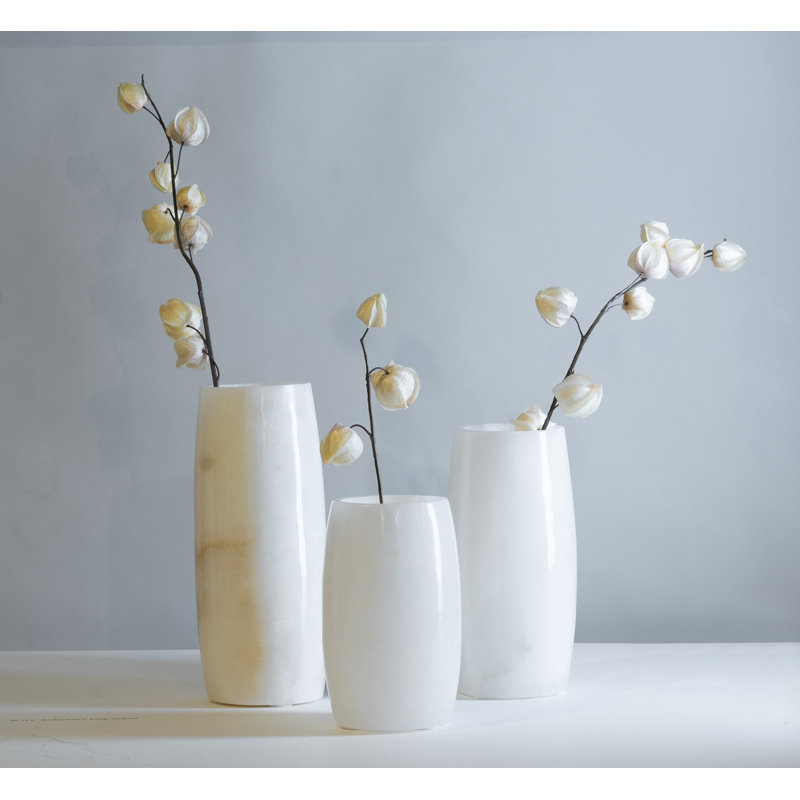 Claudine Stoneware Table Vase, 8" H x 4.75" W x 4.75" D