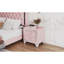 Table de chevet en velours de bois massif-2051466425