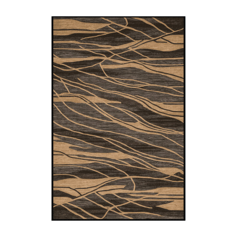  Tapis lavable avec motifs mélodiques et rythmiques, Tapis de couloir 2 pi x 4 pi
