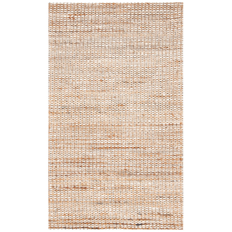 Zaragoza Hand Loomed Jute And Cotton With Latex Solid Color Rug