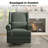34" Wide Swivel Rocking Nursery Recliner Comfortable Upholstered Glider-99343866