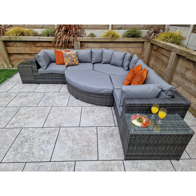 Berniss 8 Seater Rattan Sofa Set