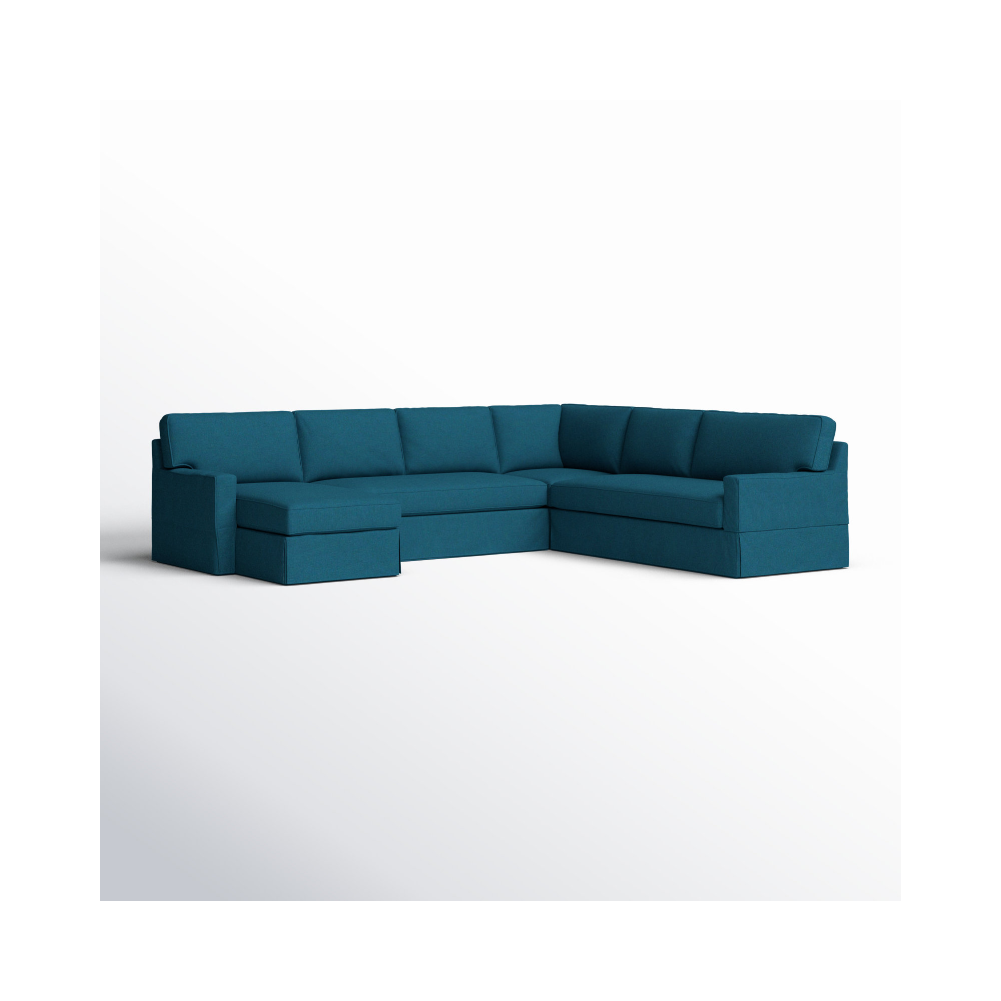 Taylor Upholstered U-Sectional, Right Hand Facing, Bayou Midnight Canvas
