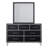 Holtzclaw 2-Piece Rubberwood Dresser And Mirror Set, Ebony