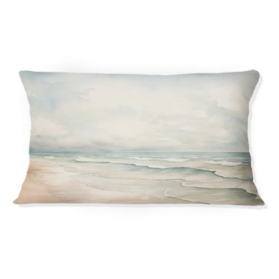 Coussin décoratif Soft Color Beach Horizon IV - Coastal Minimalisme