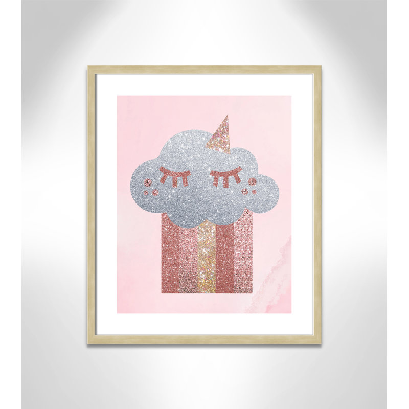 Paillettes, H 25,5 po x l 21,5 po x P 1,19 po, Cadre boîte champagne clair