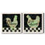 Coq français - ensemble de 2 impressions sur toile-1109317020-1109317012