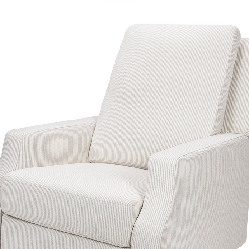 Crewe Recliner and Swivel Glider, Beige Polyester Blend