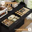 Buffet moderne de 47,2 po avec tablette ajustable Breege, armoire de rangement en bois pour la cuisine, la salle à manger, le salon, gris délavé-1444106318