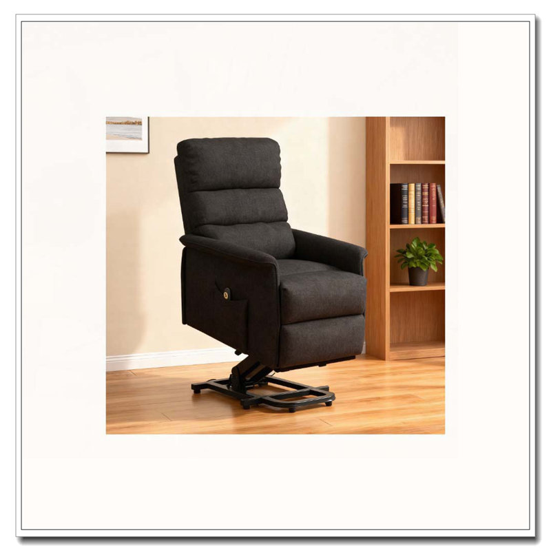 Fauteuil inclinable électrique avec télécommande, Noir