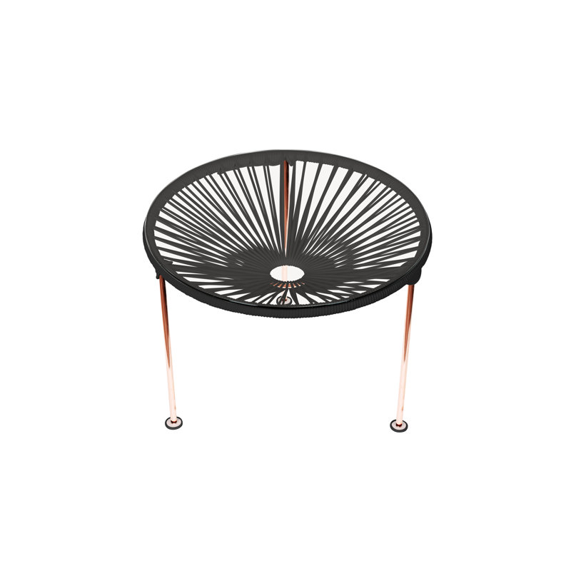 Table basse intérieure / extérieure Zicatela, Noir, Cuivre