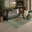 Tapis oriental rétro vert-1595194130
