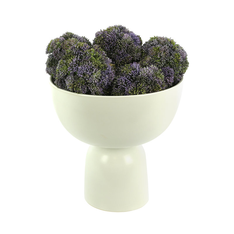 Decorative Sedum Balls (Set of 6), Purple