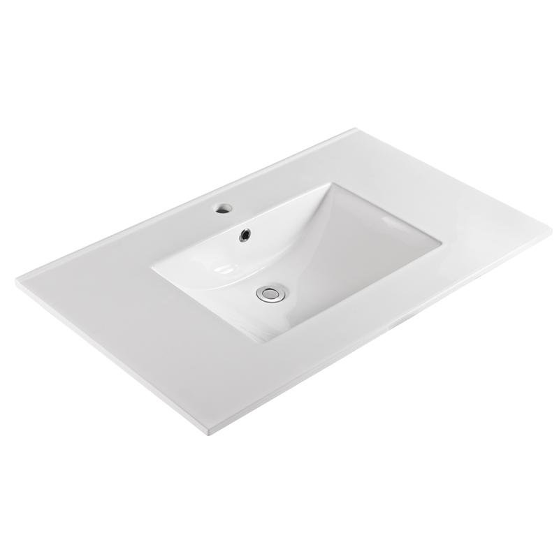 Plateau de meuble-lavabo simple 37 po Unique, Simple