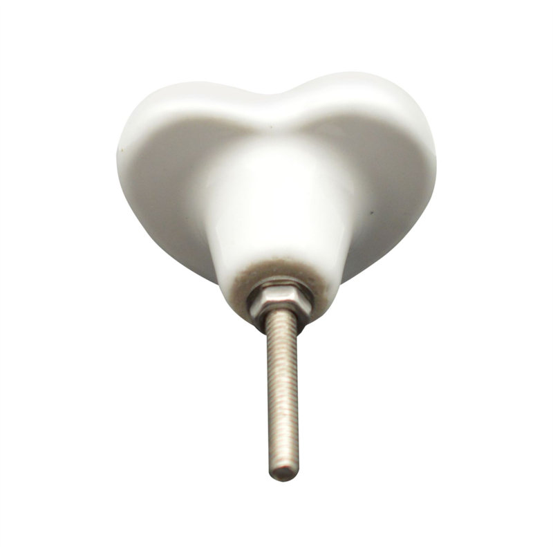 Nicola Spring - Ceramic Cabinet Knobs, White 
