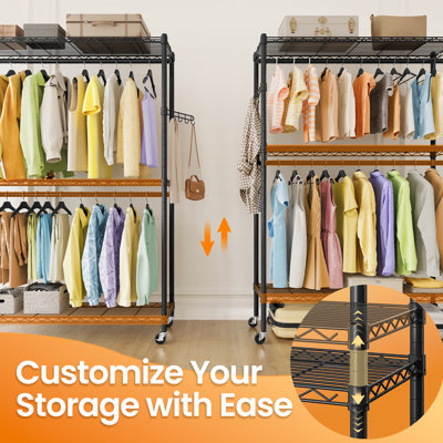110cm Rolling Clothing Rack