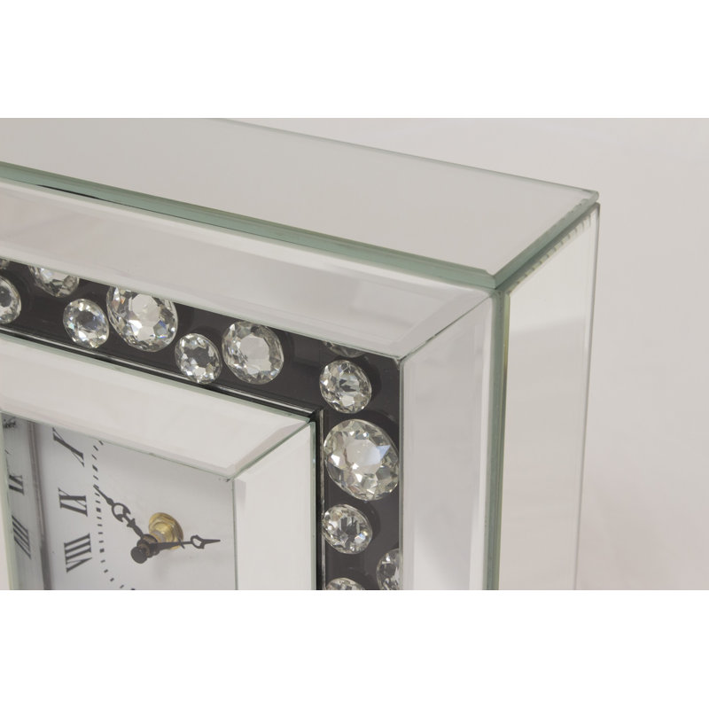 Metal Quartz movement / Crystal Tabletop Clock