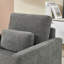 Chaise d'appoint moderne, fauteuil rembourré en chenille-102105241