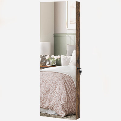 Armoire à bijoux avec miroir